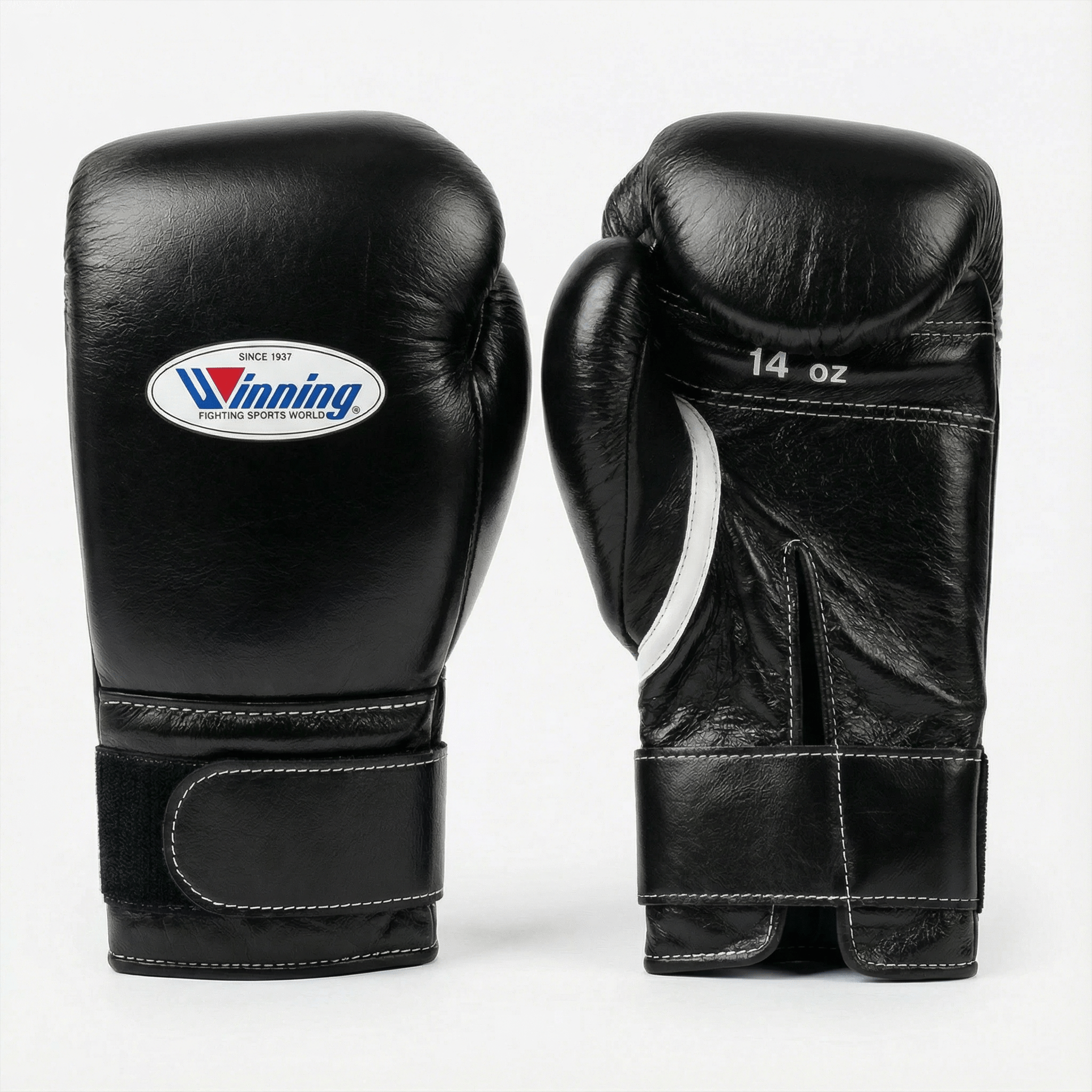 WINNING VELCRO BOXING GLOVES - BLACK – Fight Shop