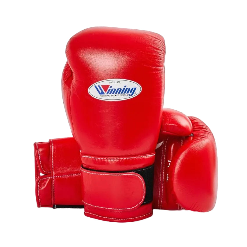 WINNING VELCRO BOXING GLOVES - RED – Fight Shop