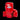 A pair of red Winning boxing gloves with a logo on the cuff.