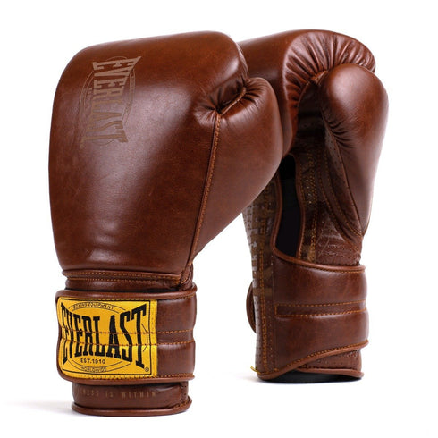1910 Brown Hook & Loop Sparring Gloves - Fight Shop