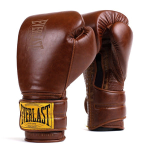 1910 Brown Hook & Loop Sparring Gloves - Fight Shop