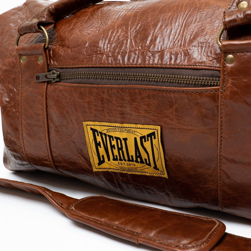 boxing gear bag Everlast 1910 Leather Gym Duffel Bag