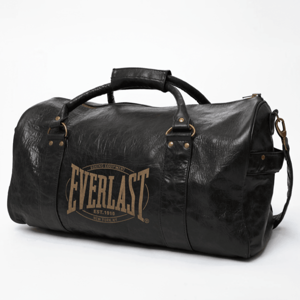 1910 LEATHER GYM DUFFEL BAG - Black – alternate