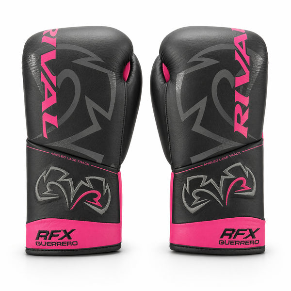 Rival RFX-Guerrero Pro Fight Gloves HDE-F – Black & Pink Custom Colorway – 10oz