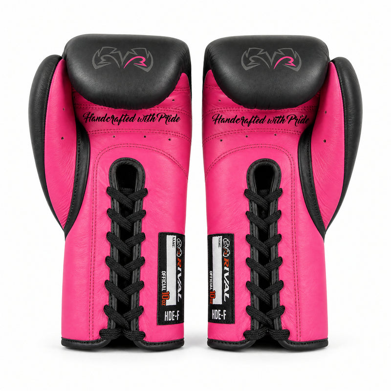 Rival RFX-Guerrero Pro Fight Gloves HDE-F – Black & Pink Custom Colorway – 10oz