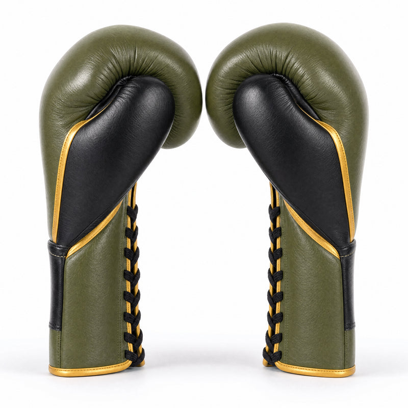 Rival RFX-Guerrero Pro Fight Gloves HDE-F – Army Green & Black Custom Colorway – 10oz