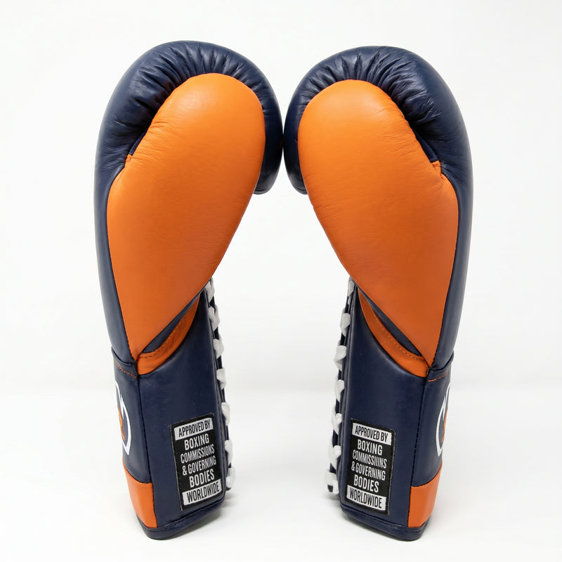 Rival RFX-Guerrero Pro Fight Gloves HDE-F – Navy & Orange Custom Colorway – 10oz