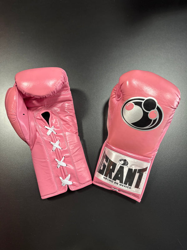 Grant Boxing Gloves 10oz Lace - Pink