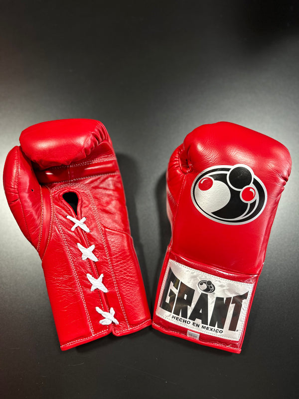 Grant Boxing Gloves 10oz Lace - Red