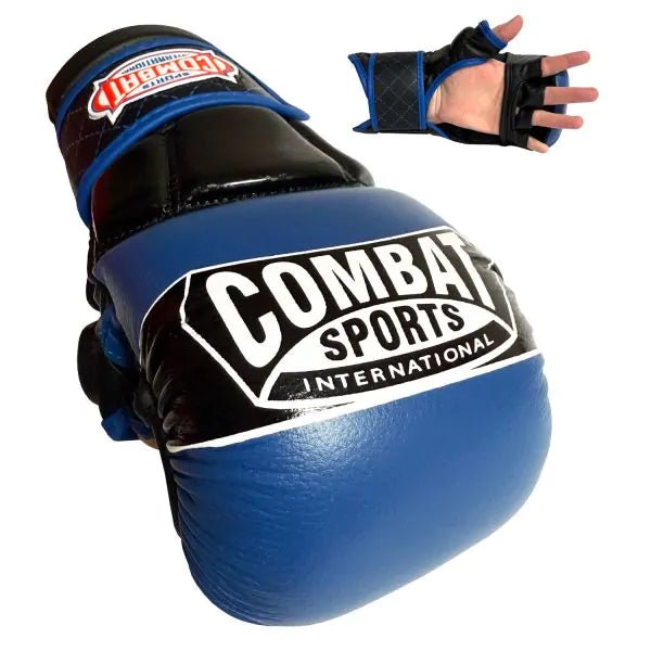 combat gear mma Combat Sports Max Strike MMA Training Gloves, Blue, Large