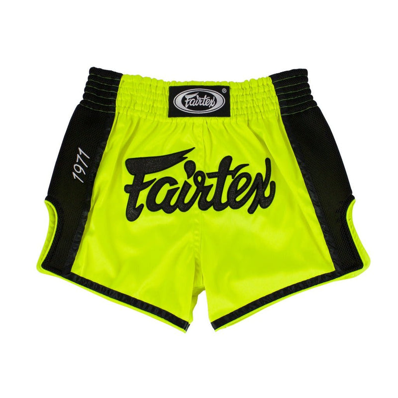 FAIRTEX MUAY THAI SHORTS - BS1706 LIME GREEN