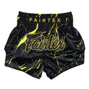 FAIRTEX MUAY THAI SHORTS - BS1947 BLACK MARBLE - Fight Shop