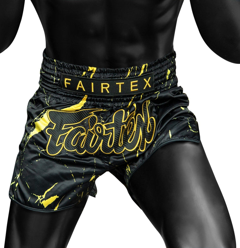 FAIRTEX MUAY THAI SHORTS - BS1947 BLACK MARBLE