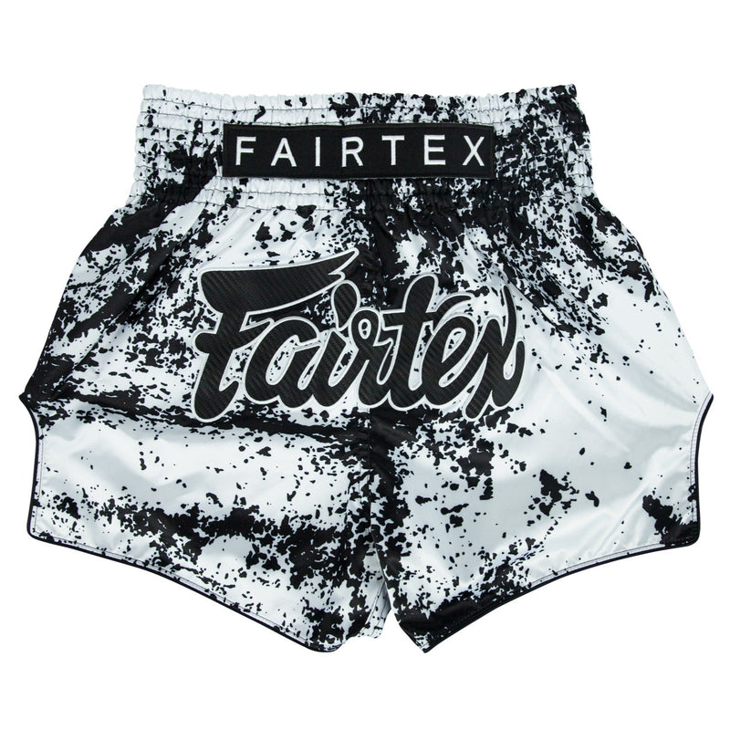FAIRTEX MUAY THAI SHORTS - BS1948 GRUNGE WHITE