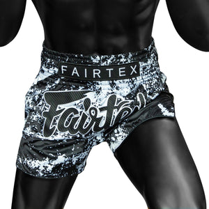 FAIRTEX MUAY THAI SHORTS - BS1949 GRUNGE BLACK - Fight Shop