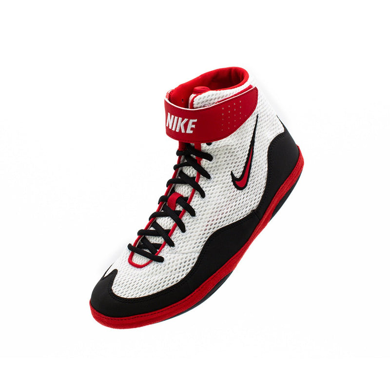 Nike Inflict 3 Wrestling Shoes - White / Red / Black
