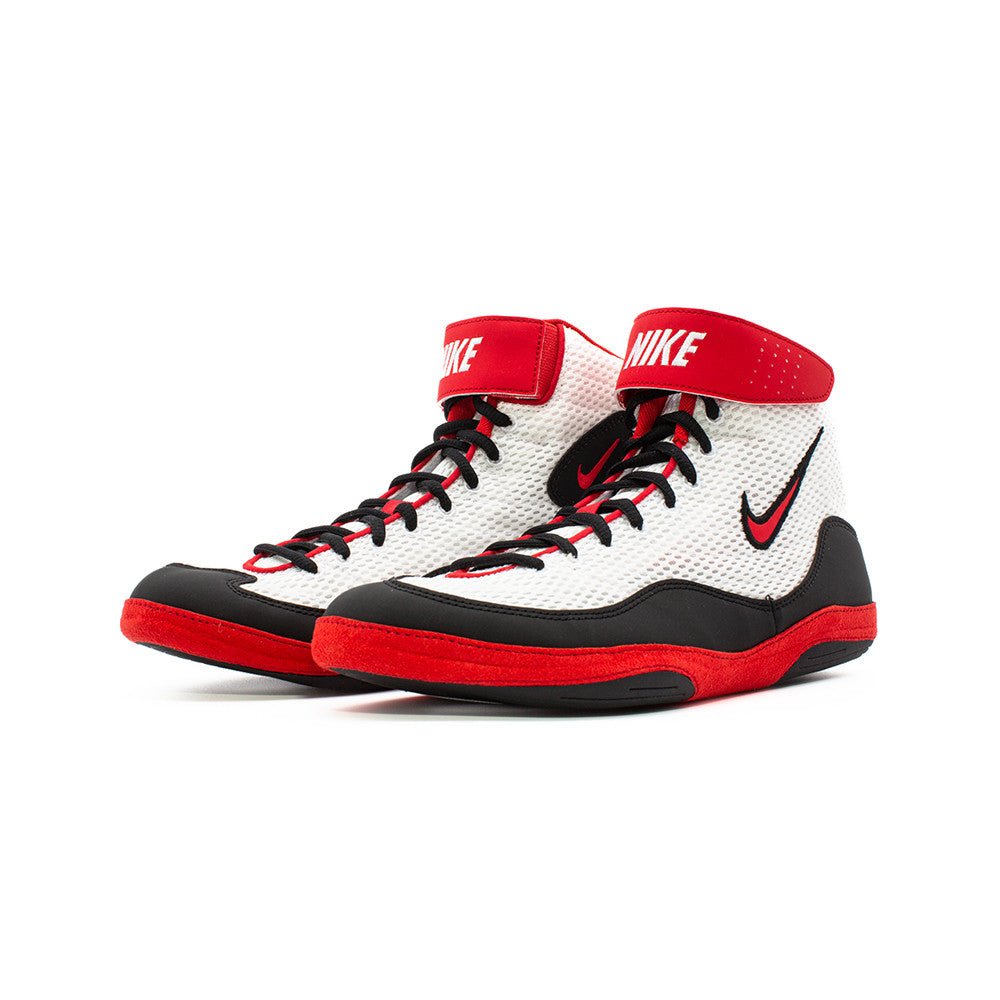 Nike Inflict 3 Wrestling Shoes - White / Red / Black – Fight Shop