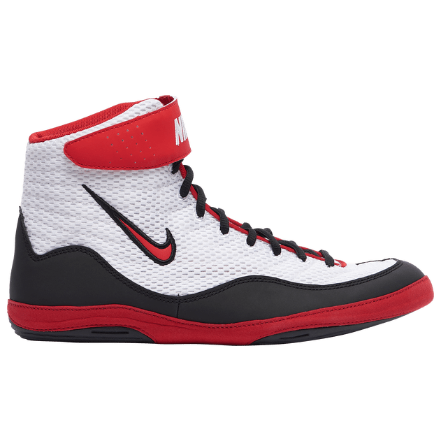 Nike Inflict 3 Wrestling Shoes - White / Red / Black