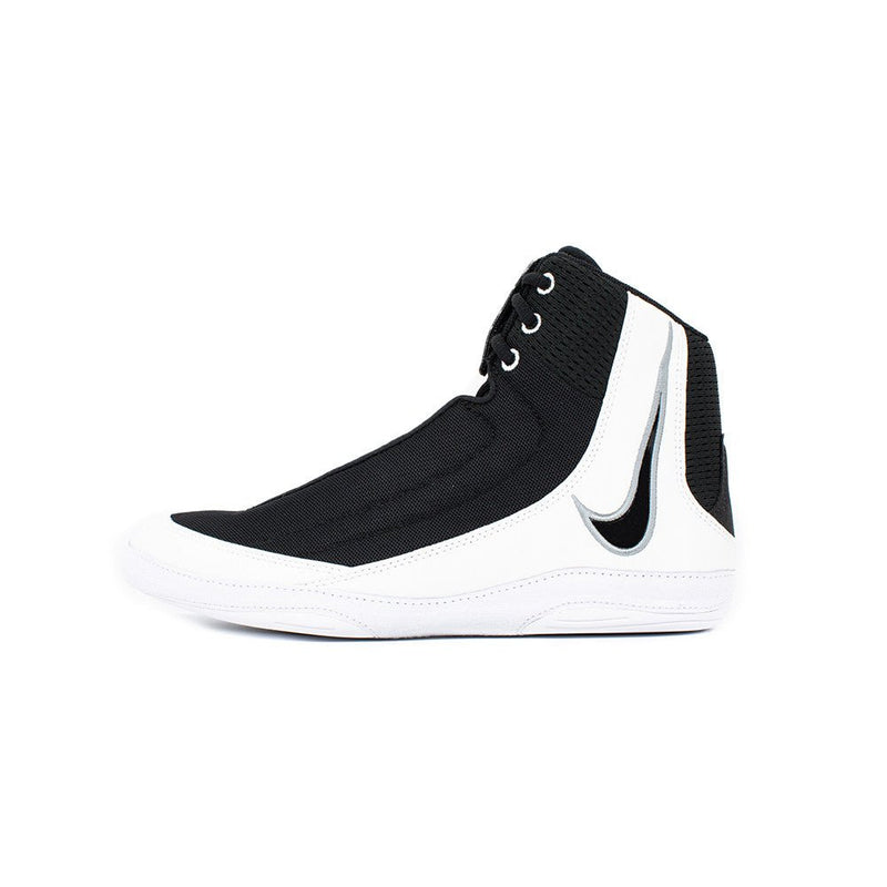 Nike Inflict 4 Wrestling Shoes - Black/White/Wolf Grey