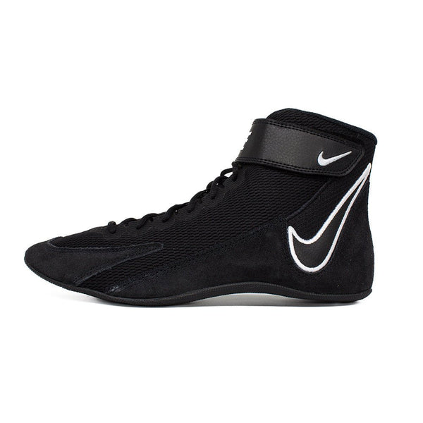 Nike Speedsweep VIII Wrestling Shoes - Black/White-Black/Wolf Grey – alternate