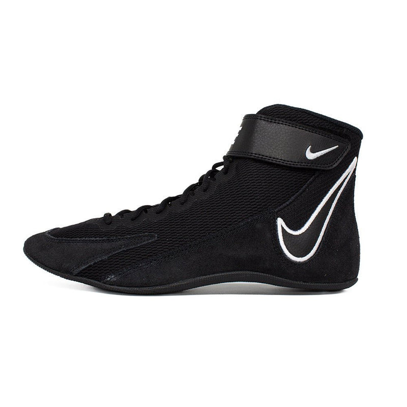 Nike Speedsweep VIII Wrestling Shoes - Black/White-Black/Wolf Grey