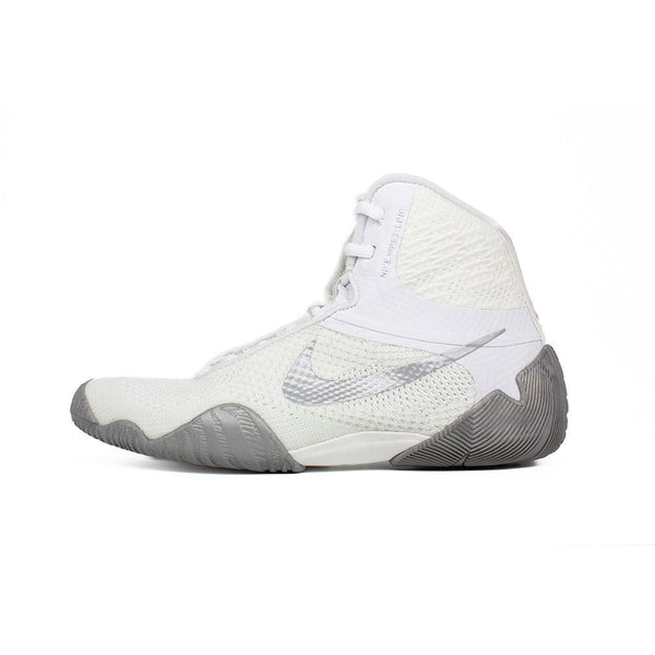 Nike Tawa Wrestling Shoes - White/Metallic Silver – alternate