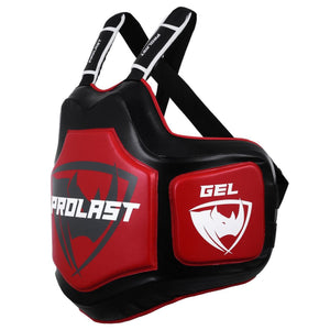 Prolast Boxing Platinum Gel Body Protector Black // Red - Fight Shop
