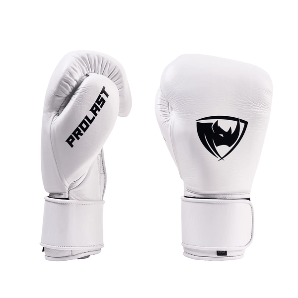 Prolast PG Professional Boxing Gloves Columbian White - Velcro