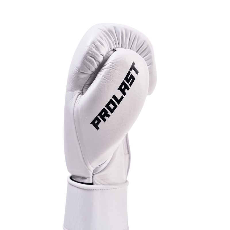 Prolast PG Professional Boxing Gloves Columbian White - Velcro