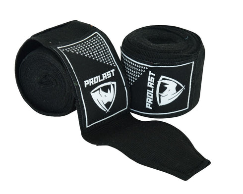 Prolast Professional Boxing 180' Black Hand Wraps - Fight Shop