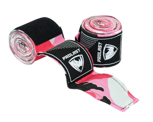 Prolast Professional Boxing 180' CAMO PINK Hand Wraps - Fight Shop