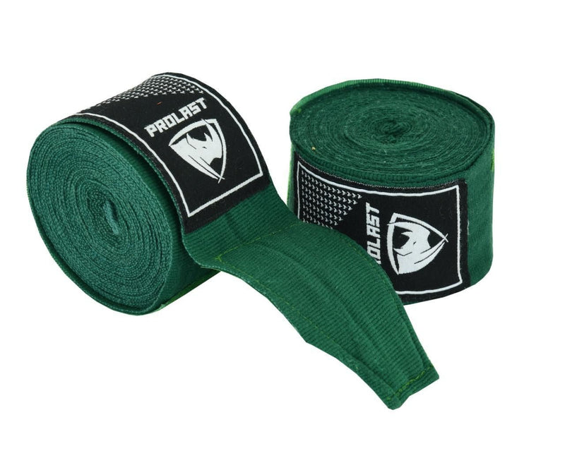 Prolast Professional Boxing 180' Hunter Green Hand Wraps