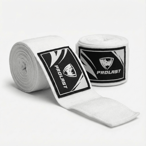Prolast Professional Boxing 180' SNOW WHITE Hand Wraps - Fight Shop