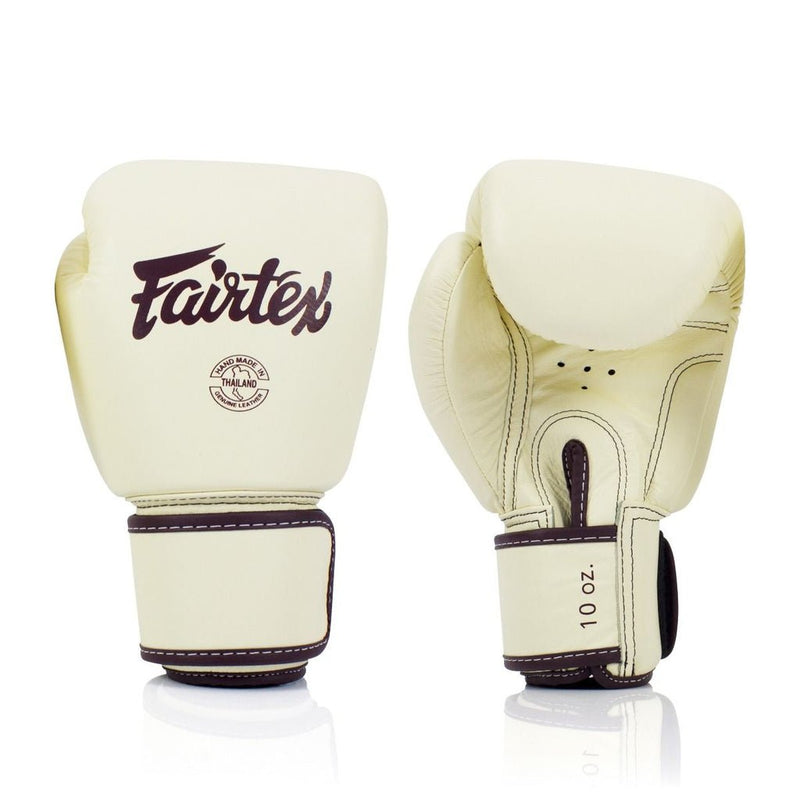 REAL LEATHER BGV16 BOXING GLOVES - BEIGE