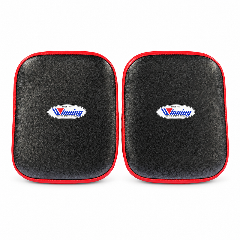 Winning CM-10 Curved Punch Mitts - Black/Red