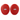 Winning CM-50 red open-finger soft punch mitts, striking face