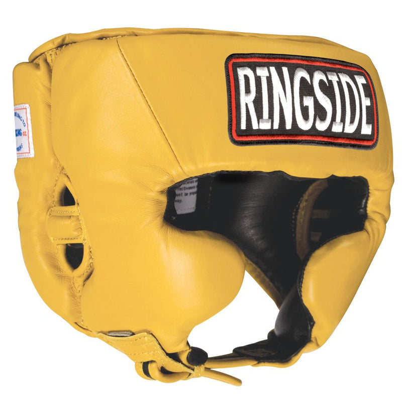 Ringside USA BOXING Competition Headgear - With Cheeks - Gold