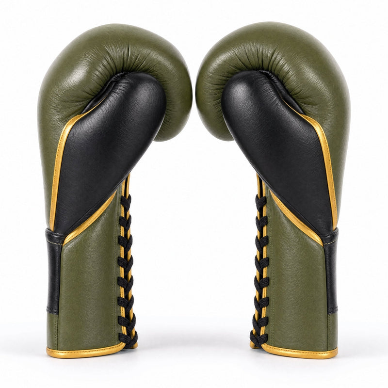 Rival RFX-Guerrero Pro Fight Gloves HDE-F – Army Green & Black Custom Colorway – 10oz