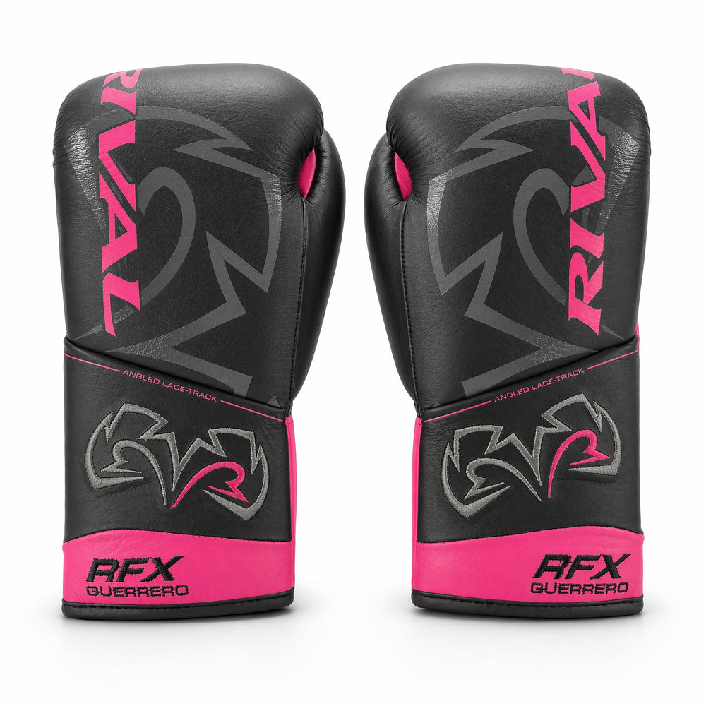 Rival RFX-Guerrero Pro Fight Gloves HDE-F – Black & Pink Custom Colorway – 10oz - Fight Shop