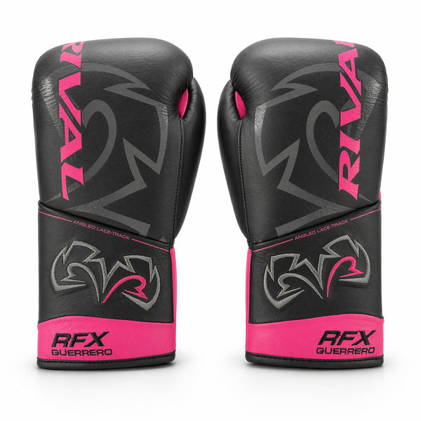 Rival RFX-Guerrero Pro Fight Gloves HDE-F – Black & Pink Custom Colorway – 10oz – alternate