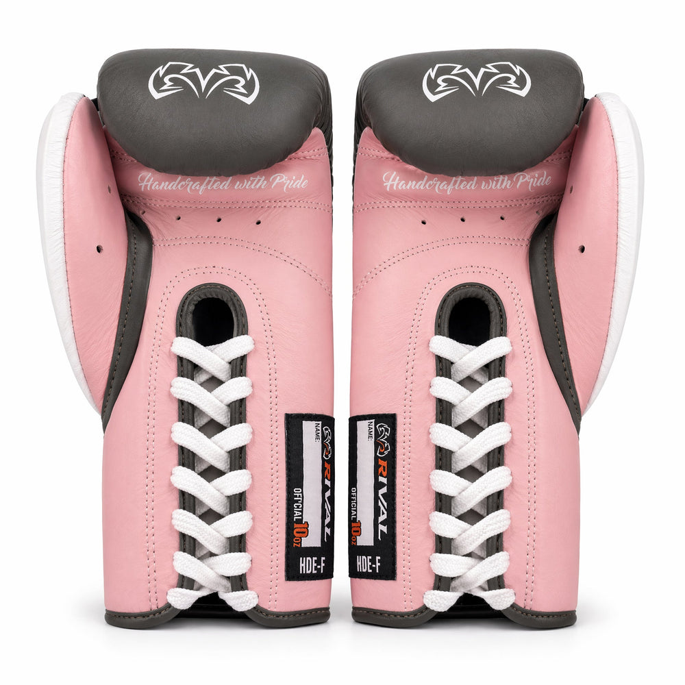 Rival RFX-Guerrero Pro Fight Gloves HDE-F – Brown & Pink Custom Colorway – 10oz - Fight Shop