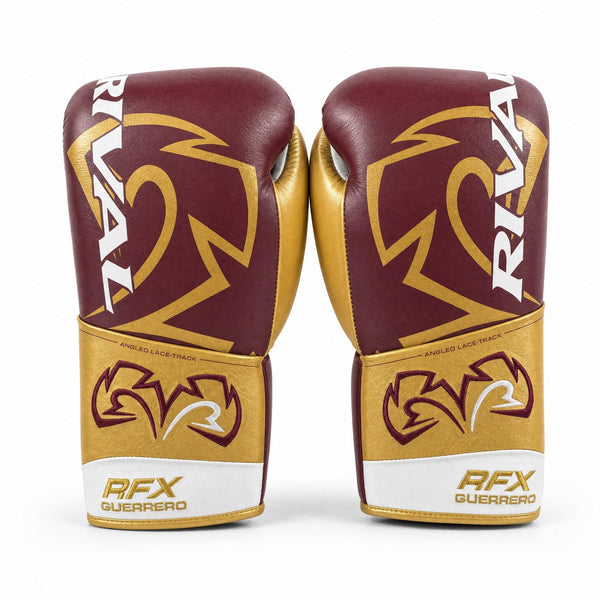 Rival RFX-Guerrero Pro Fight Gloves HDE-F – Maroon & Gold Custom Colorway – 10oz – alternate