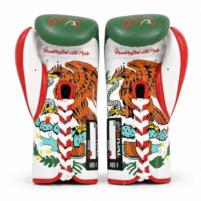 Rival RFX-Guerrero Pro Fight Gloves HDE-F – Mexico-Venezuela Flag Custom Colorway – 10oz