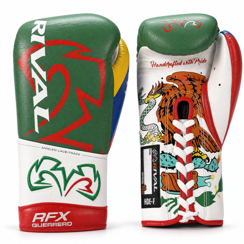Rival RFX-Guerrero Pro Fight Gloves HDE-F – Mexico-Venezuela Flag Custom Colorway – 10oz - Fight Shop