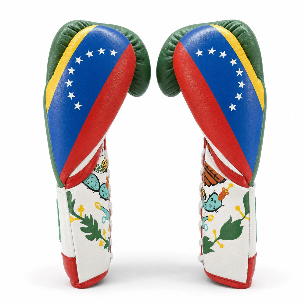 Rival RFX-Guerrero Pro Fight Gloves HDE-F – Mexico-Venezuela Flag Custom Colorway – 10oz - Fight Shop