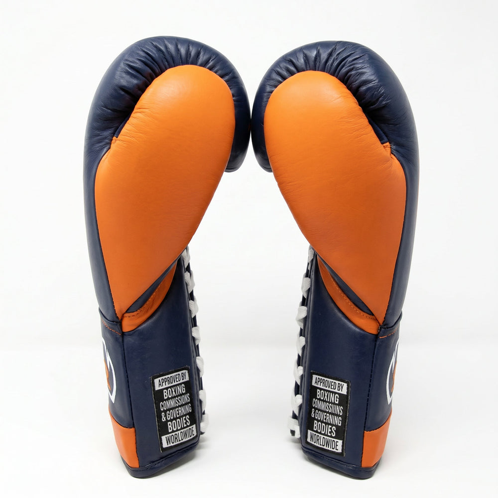 Rival RFX-Guerrero Pro Fight Gloves HDE-F – Navy & Orange Custom Colorway – 10oz - Fight Shop