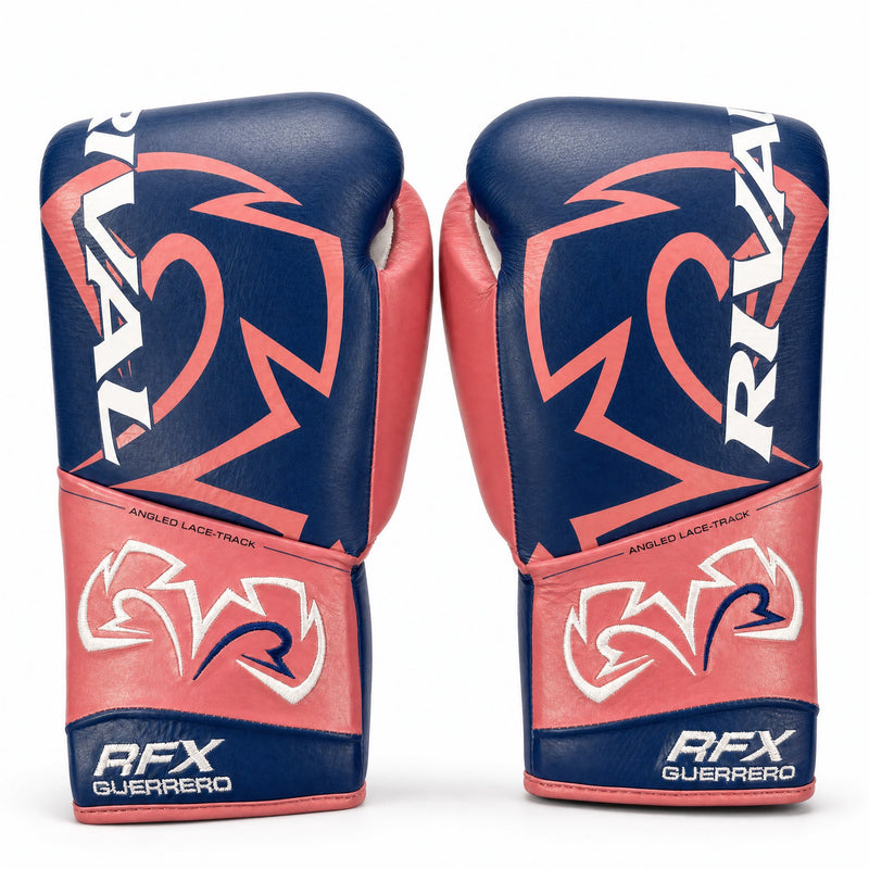Rival RFX-Guerrero Pro Fight Gloves HDE-F – Navy & Pink Custom Colorway – 10oz