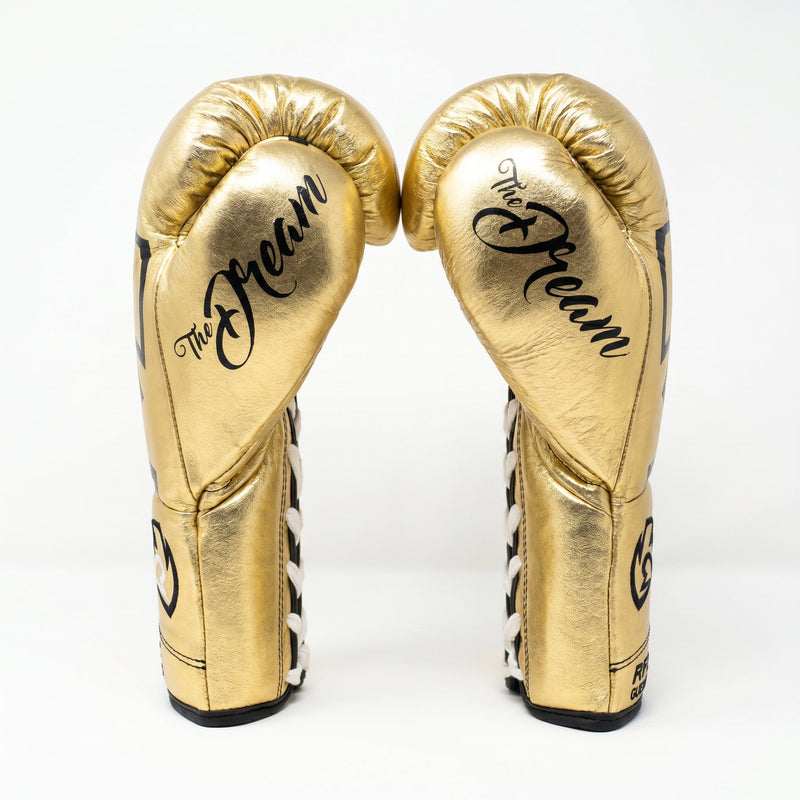 Rival RFX-Guerrero Pro Fight Gloves SF-F – ‘The Dream’ All-Gold Custom Colorway – 8oz