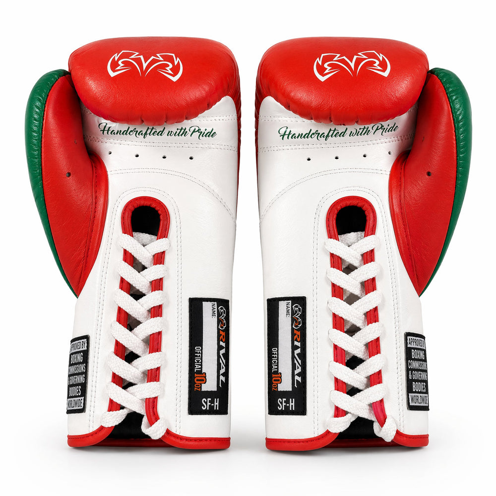 Rival RFX-Guerrero Pro Fight Gloves SF-H – Mexico Tricolor Custom Colorway – 10oz - Fight Shop