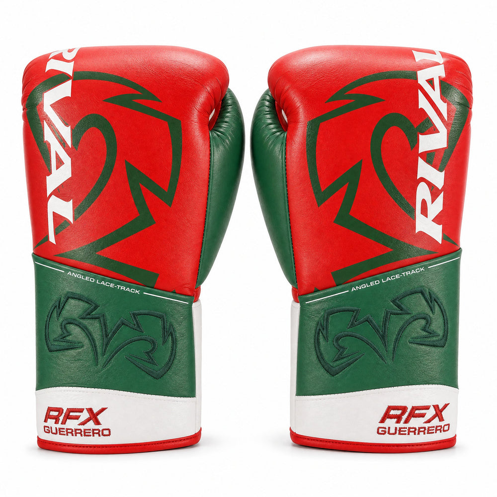 Rival RFX-Guerrero Pro Fight Gloves SF-H – Mexico Tricolor Custom Colorway – 10oz - Fight Shop